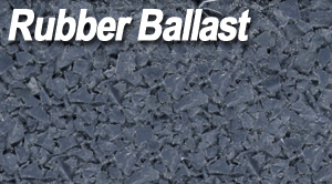 MEDIUM GRAY RUBBER BALLAST - 1 LB.